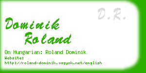 dominik roland business card